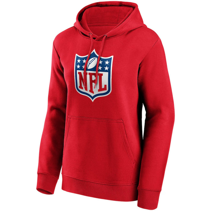 NFL Shield Women's Hoodie Red Primary Logo Graphic Hoodie