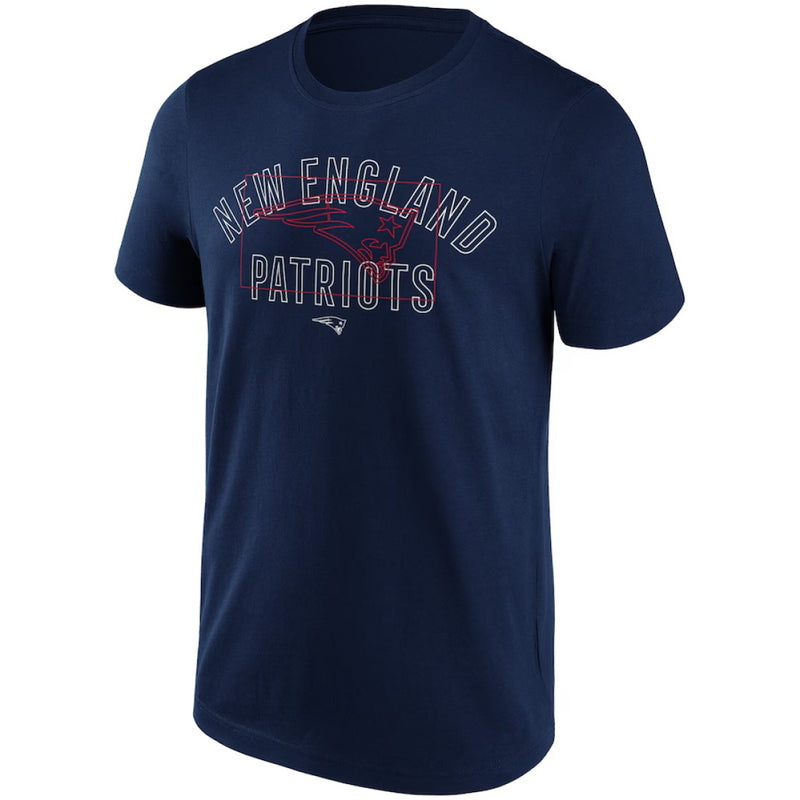 New England Patriots T-Shirt Men's NFL Exoskeleton Navy Top