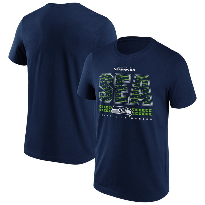 Seattle Seahawks Men's T-Shirt NFL SEA Hometown Blue Top