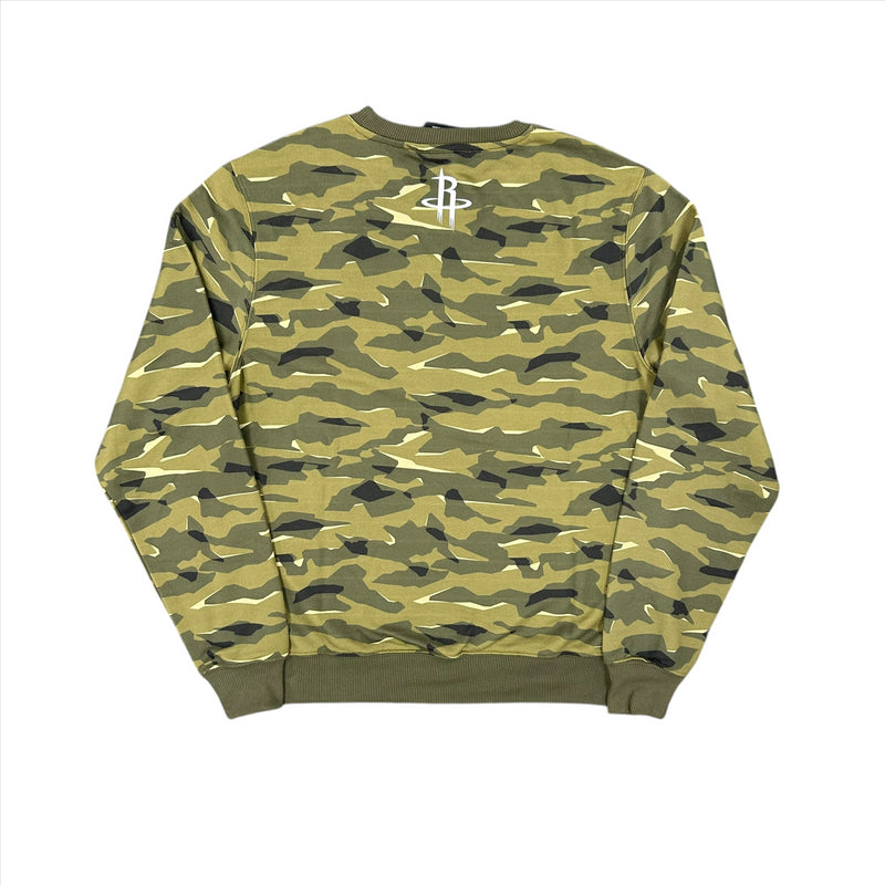 Houston Rockets Men's Sweatshirt NBA Camo Wordmark Top