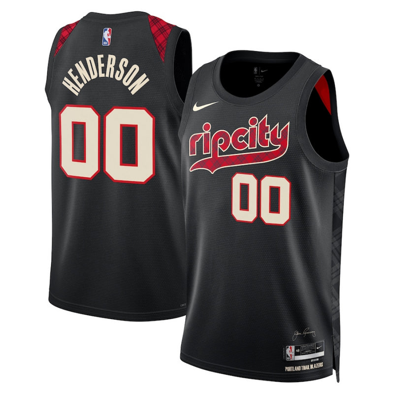 Portland Trail Blazers Jersey Men's NBA Nike City 23/24 Jersey - Henderson 00