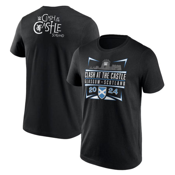 WWE Wrestling Men's T-Shirt Clash at the Castle Scotland Top