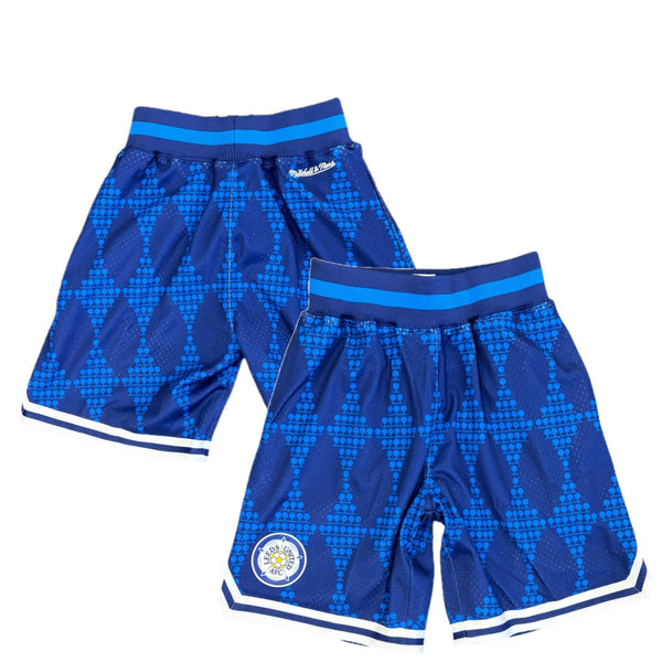 Leeds United Men's Shorts Mitchell & Ness Pattern Swingman Shorts