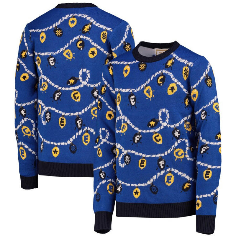 Everton Kid's Christmas Jumper Football Lights Top