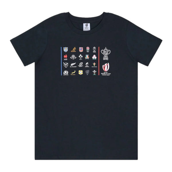 Rugby World Cup 2023 T-Shirt Kid's 20 Unions Event Top