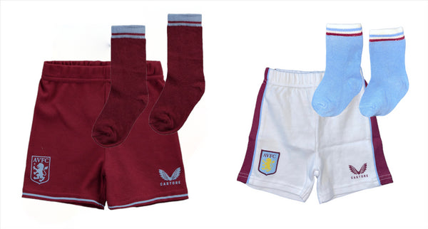 Aston Villa Shorts & Socks Set Football Castore Baby Pack