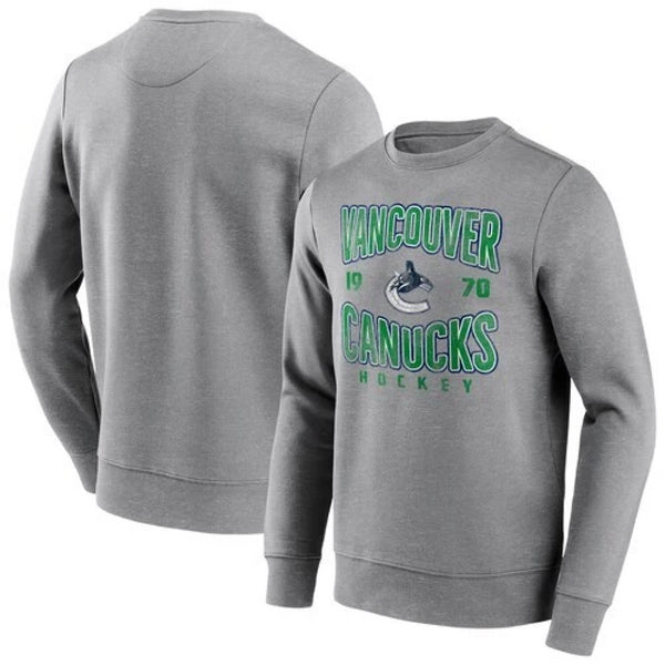 Vancouver Canucks NHL Sweatshirt Men's Wave Off Vintage Top