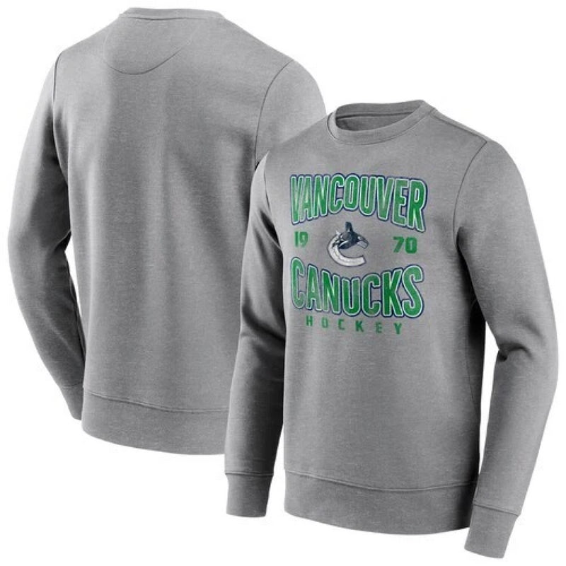 Vancouver Canucks NHL Sweatshirt Men's Wave Off Vintage Top