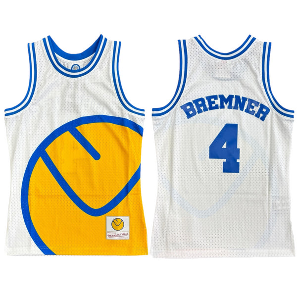 Leeds United Men's Jersey Mitchell & Ness Basketball Top - Bremner
