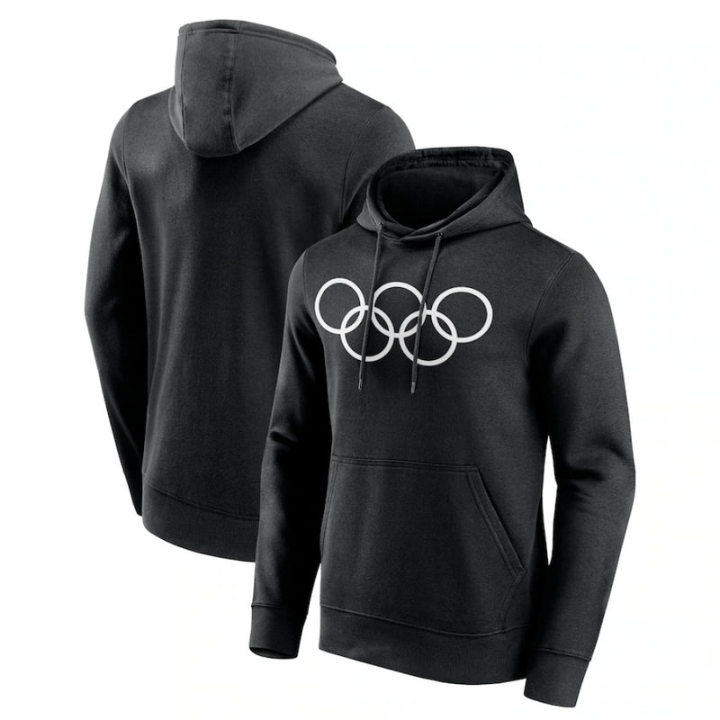 Paris 2024 Olympics Hoodie Men's Collection Black Top