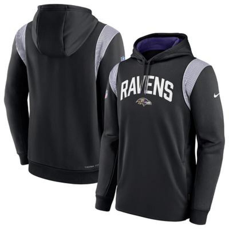 Baltimore Ravens Sideline Hoodie Men's Nike NFL Black