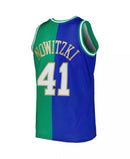 Dallas Mavericks Split Jersey Mitchell & Ness Split Jersey - Nowitzki
