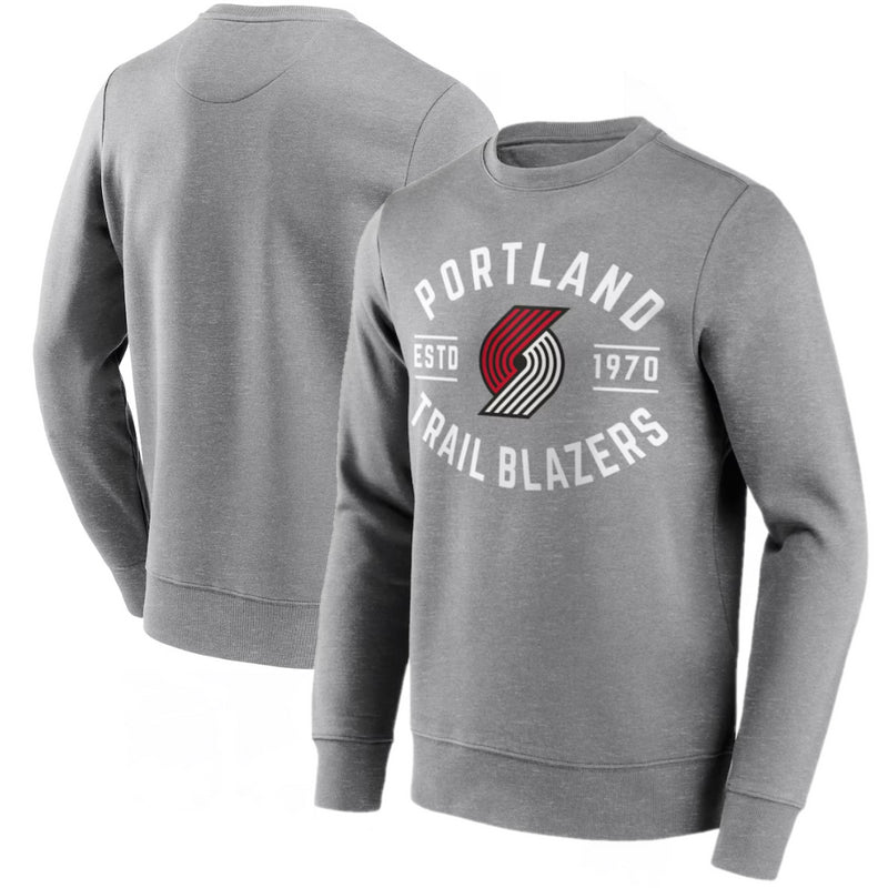 Portland Trail Blazers Sweatshirt Men's NBA Grey True Classic Top