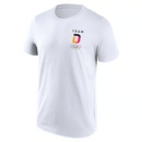 Team D Olympics T-Shirt Men's White Small Logo Top