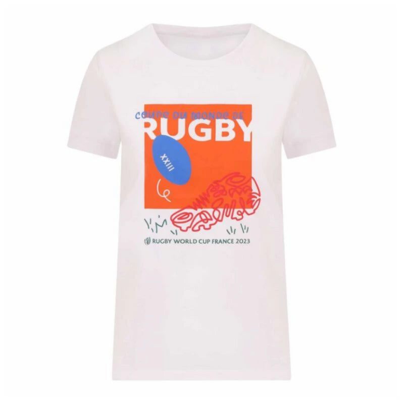 Rugby World Cup 2023 T-Shirt Women's France Box Kick Top