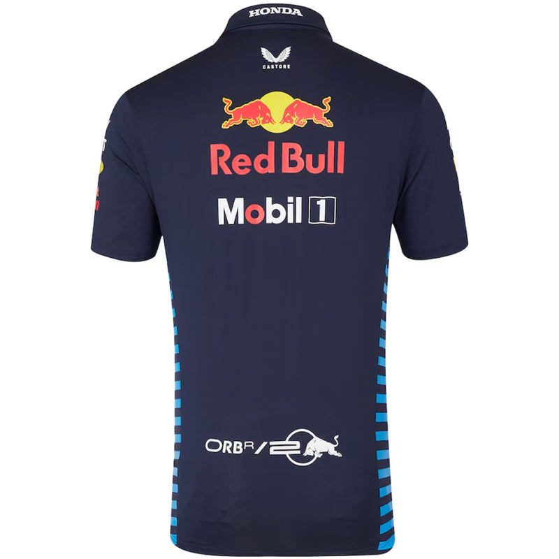 Red Bull Men's Castore Polo Top Formula 1 Logo Top