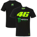 Team Sky MotoGP T-Shirt Men's VR46 Black Monster Top