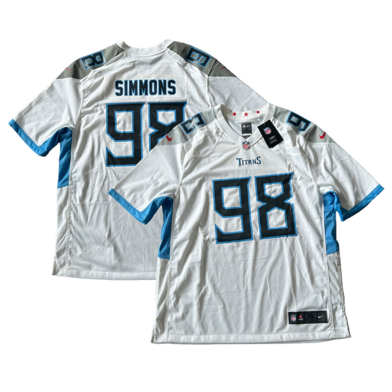 Tennessee Titans NFL Jersey Men's Nike Road Top - Simmons 98