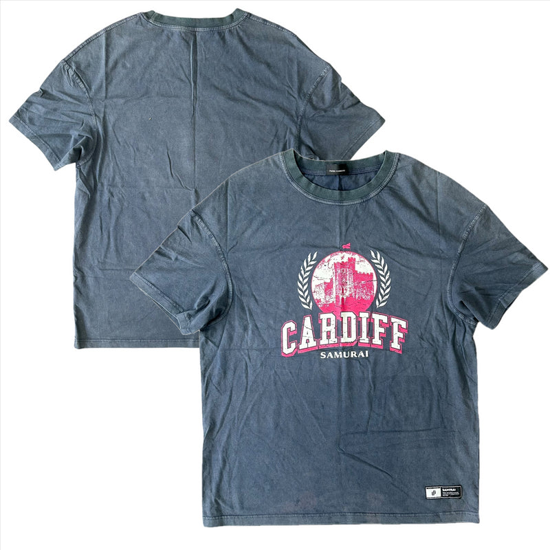 Samurai Cardiff University T-Shirt Men's Rugby Grey Top