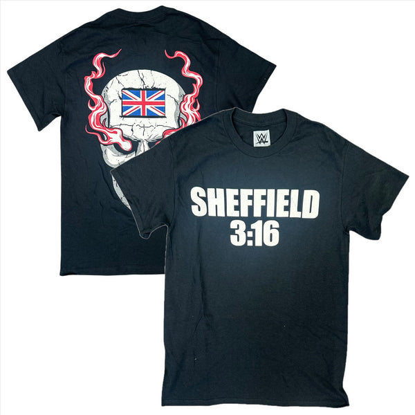 Steve Austin Men's T-Shirt WWE Sheffield 3:16 Graphic Top