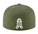 Los Angeles Rams Cap NFL Men's New Era Khaki Fitted Hat