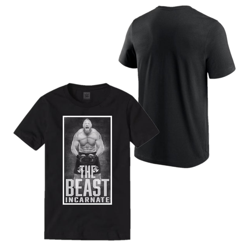Brock Lesnar Men's T-Shirt WWE The Beast Portrait Top