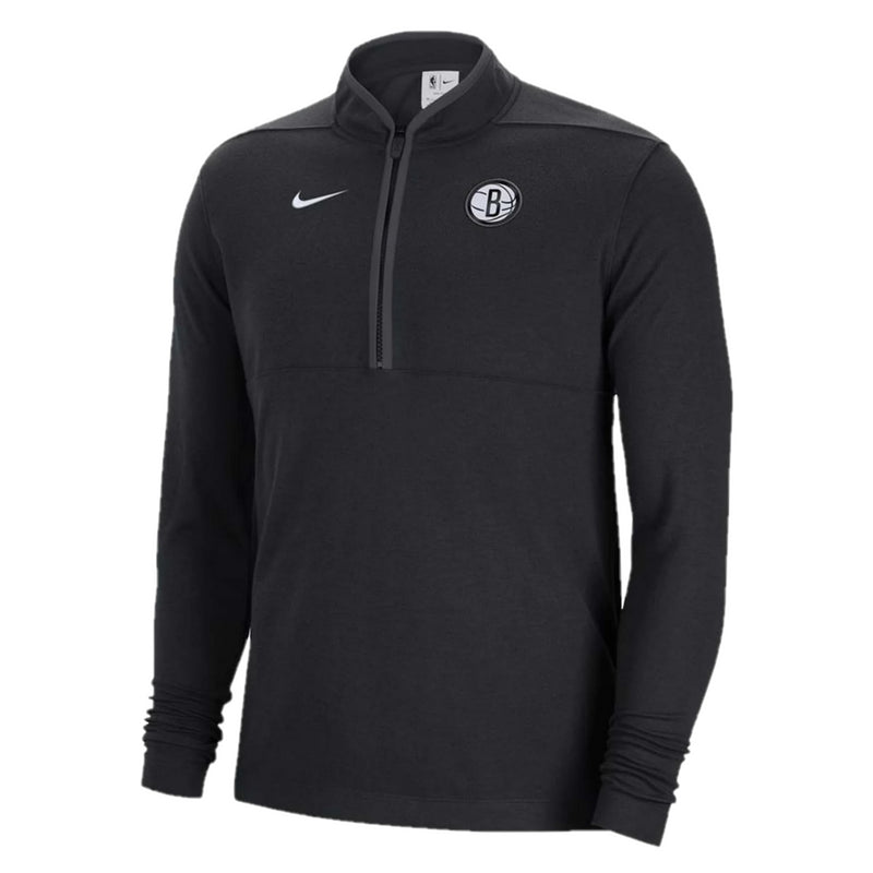 Brooklyn Nets 1/4 Zip Men's NBA Nike Black Quarter Zip Top