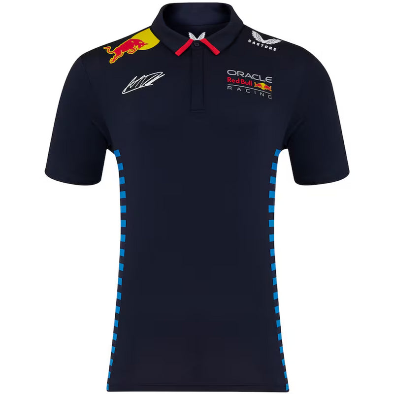 Red Bull Men's Castore Polo Top Formula 1 Verstappen 1 Top