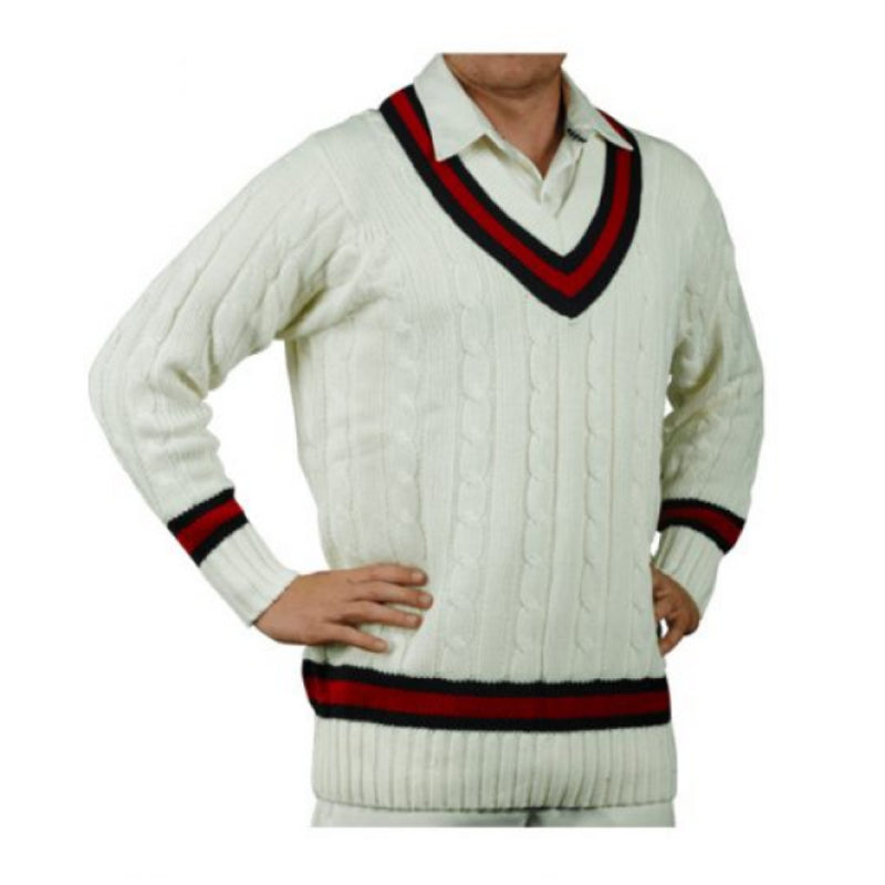 Readers Men's Cricket Jumper Long Sleeve Sweater Top