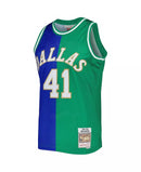 Dallas Mavericks Split Jersey Mitchell & Ness Split Jersey - Nowitzki