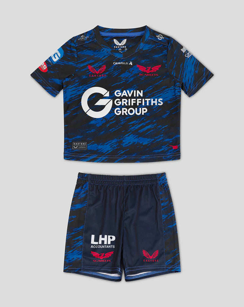 Scarlets Rugby Mini Kit Kid's Castore Away Mini Kit