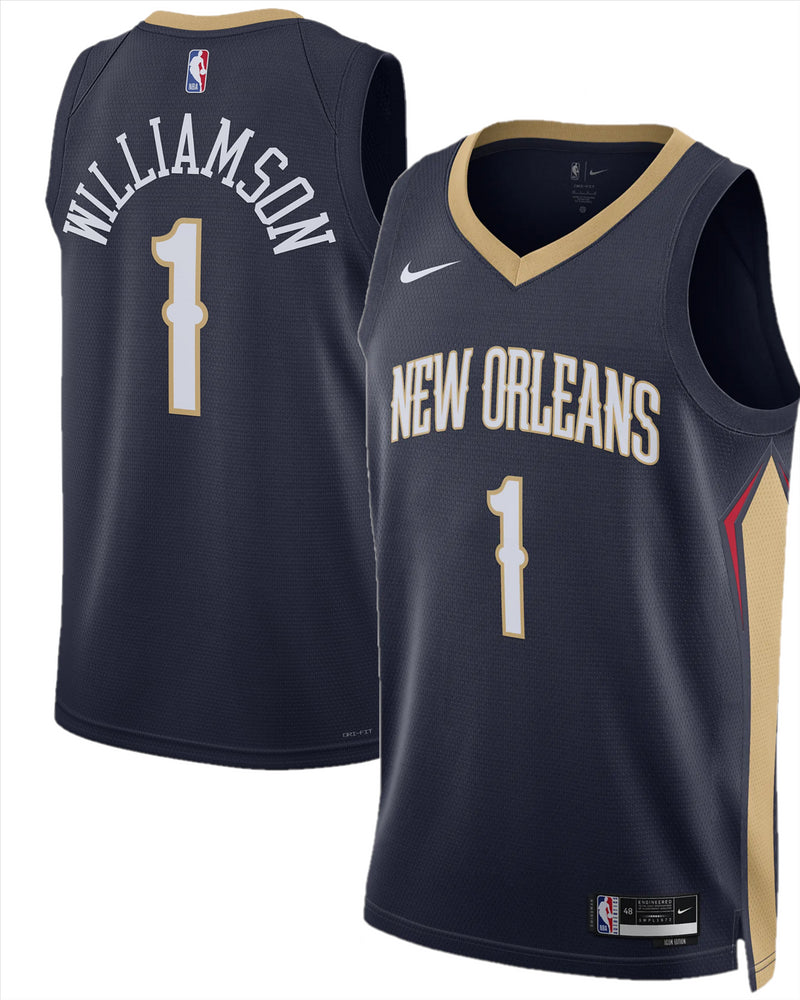 New Orleans Pelicans Jersey Men's NBA Nike Icon - Williamson