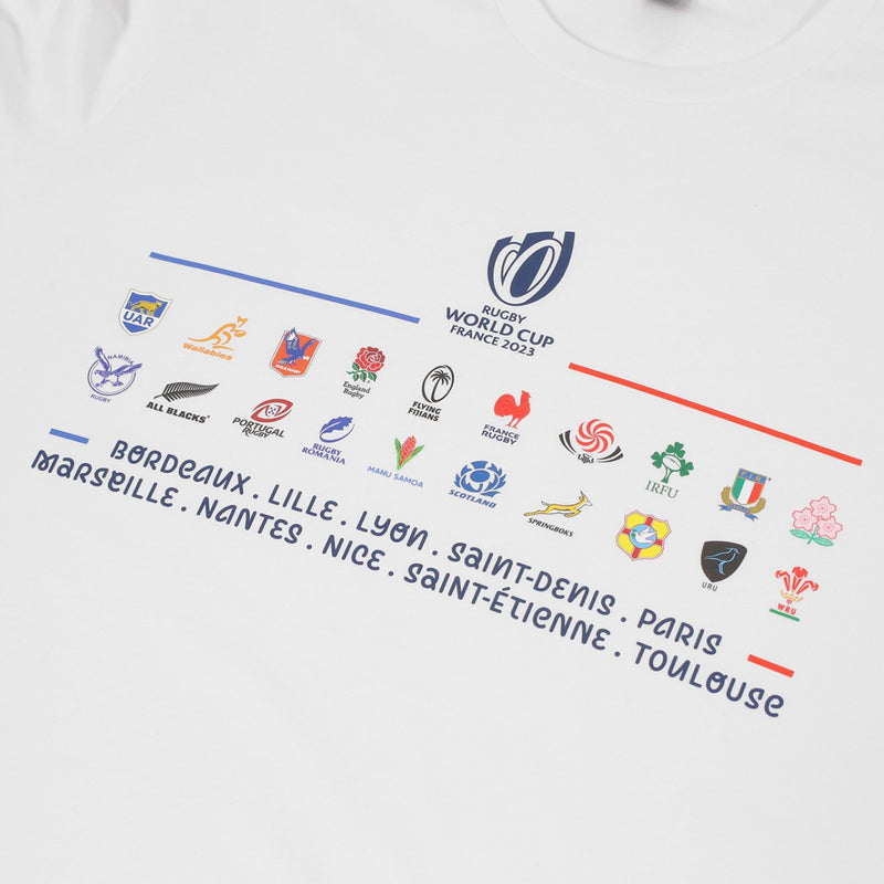 Rugby World Cup 2023 T-Shirt Men's 20 Unions Stacked Top