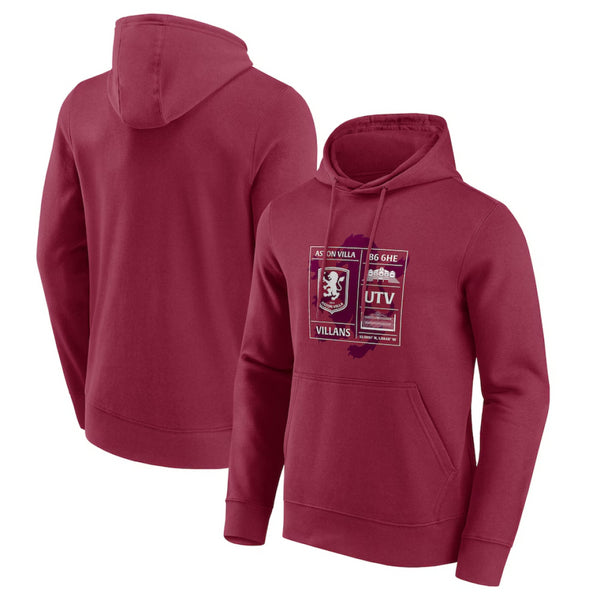 Aston Villa Men's Hoodie Football Life Graphic Logo Hoodie