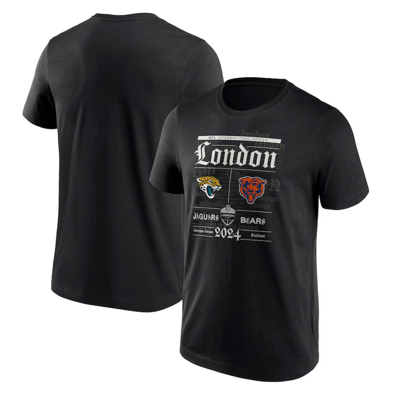Jaguars Vs Bears Men's T-Shirt NFL Match Up Logo Top