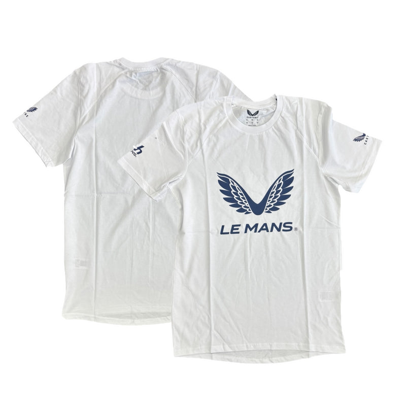 Le Mans White T-Shirt Castore Men's Lifestyle Top