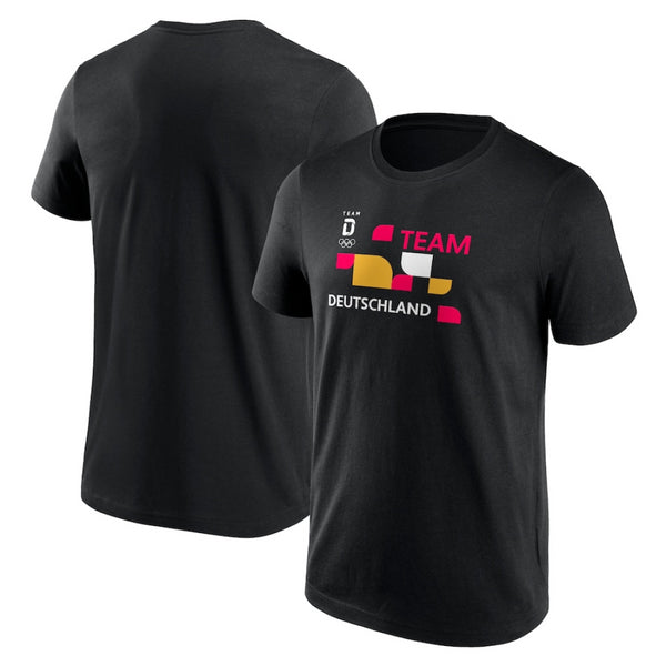 Team D Olympics T-Shirt Black Hometown Graphic Top