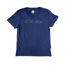 Aston Villa Football T-Shirt Women's Navy Top