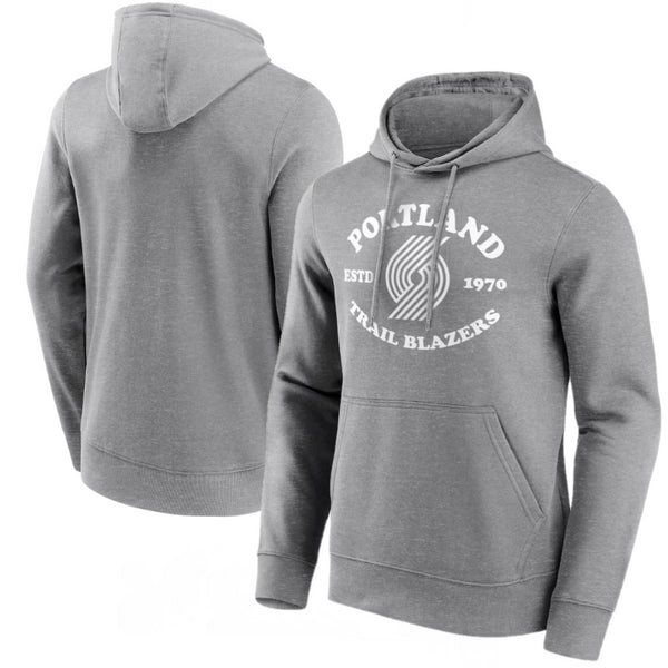 Portland Trail Blazers Hoodie Men's NBA Grey Vintage Pro Hoodie
