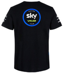 Team Sky MotoGP T-Shirt Men's VR46 Black Short Sleeve Top