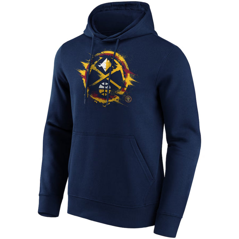Denver Nuggets Men's Hoodie NBA Navy Splatter Graphic Hoodie
