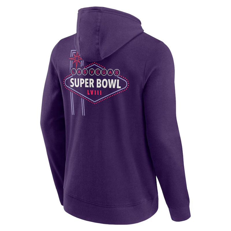 NfL Men's Purple Hoodie Super Bowl LVII Famous Sign Hoodie