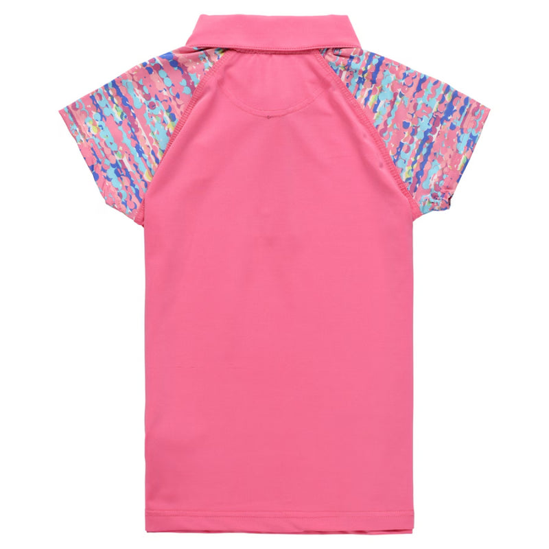 The Open Golf Polo Kid's Pink Garb Short Sleeve Polo Shirt