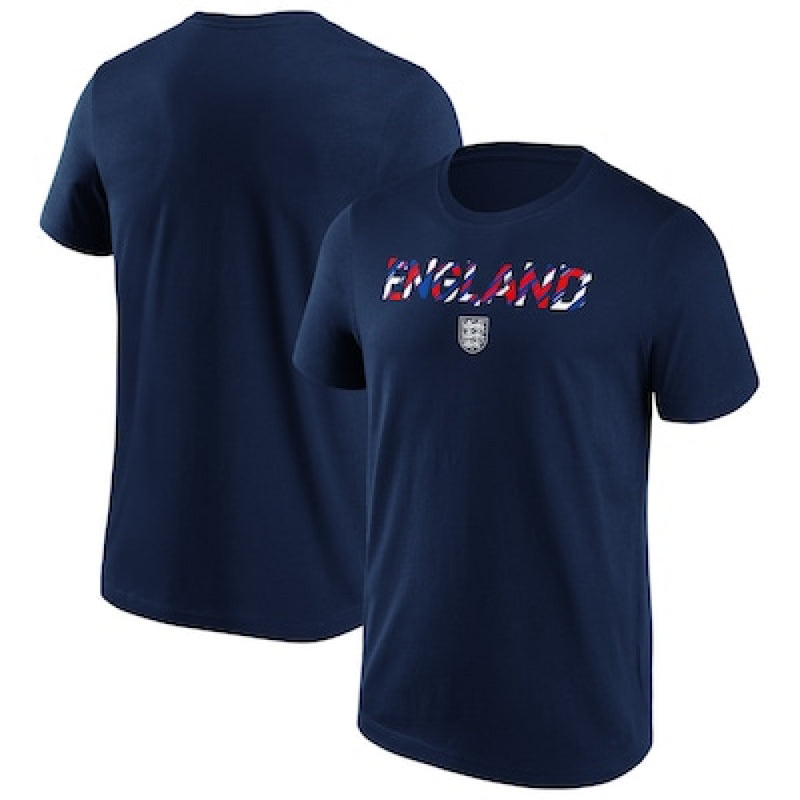 England Men's Graphic T-Shirt Football Fragment Wordmark Top