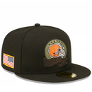 Cleveland Browns NFL Cap Adult New Era Black Fitted Hat