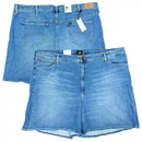 Lee Women's Blue Shorts Ultra High Waist Shorts