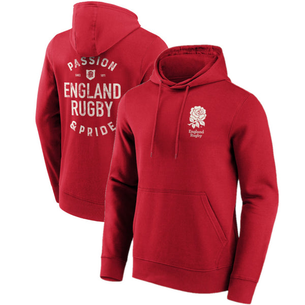 England Rugby Men's Hoodie Passion & Pride Graphic Hoodie