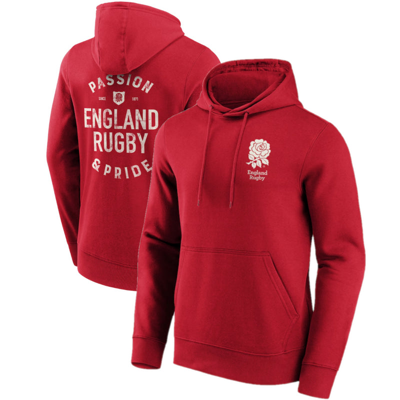 England Rugby Men's Hoodie Passion & Pride Graphic Hoodie