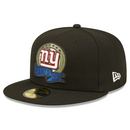 New York Giants Cap NFL Adult New Era Black Fitted Hat