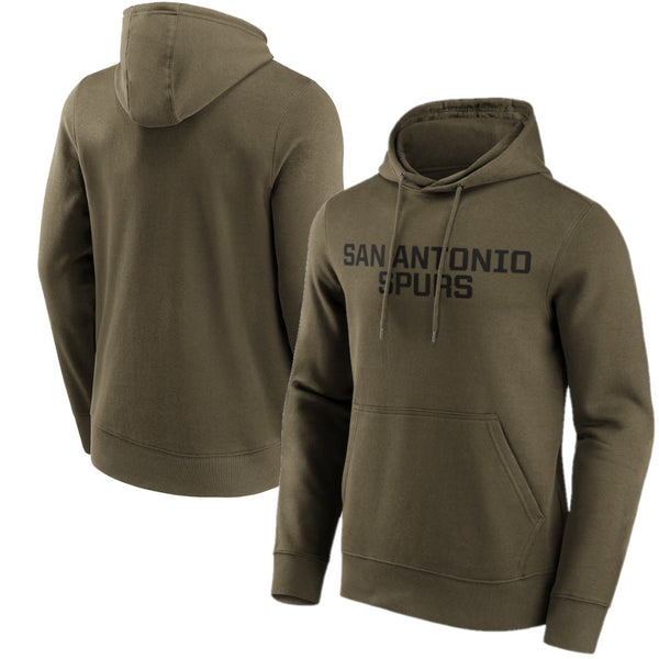 San Antonio Spurs Hoodie Men's NBA Green Wordmark Hoodie